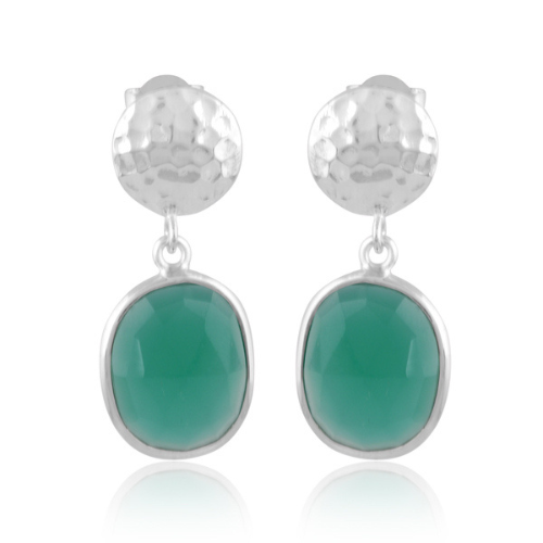 green onyx earrings