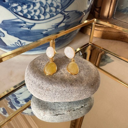 Azure pebble earrings (3 colours)