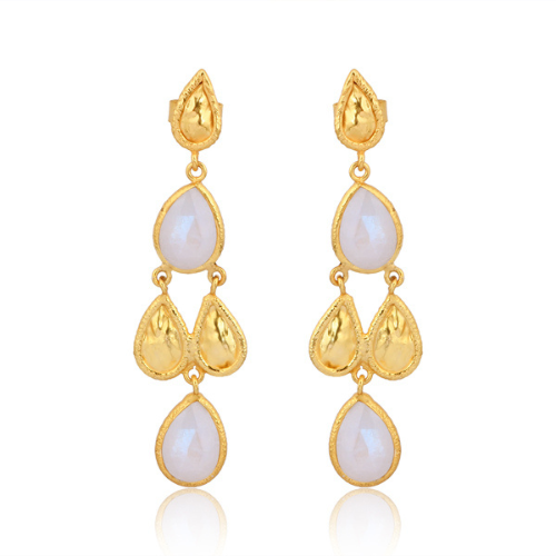 Sahara chandelier earrings gold or silver