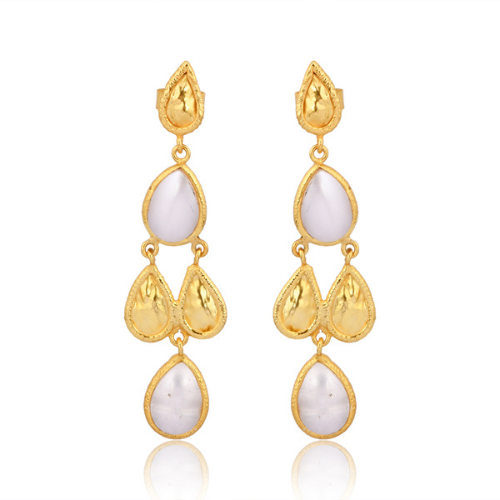 Sahara chandelier earrings gold or silver