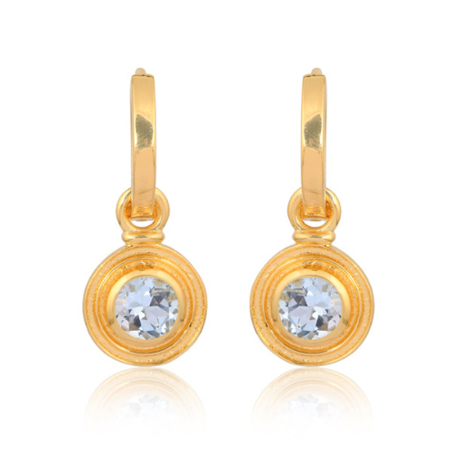 blue topaz earrings