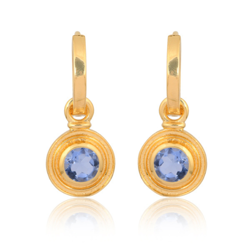 iolite earrings