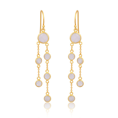 moonstone pendant earrings