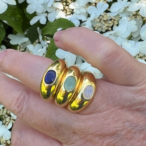 Wave Stacking Rings - 3 colours