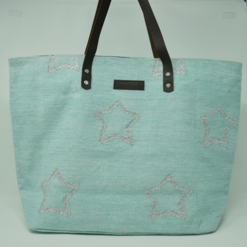 Handwoven Star Tote Bags