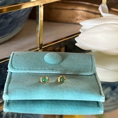 Azure small stud earrings