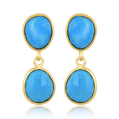 Azure pebble Earrings (4 colours)