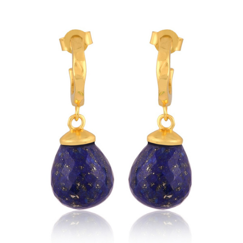 Wave Stud Pendant Earrings - 3 colours
