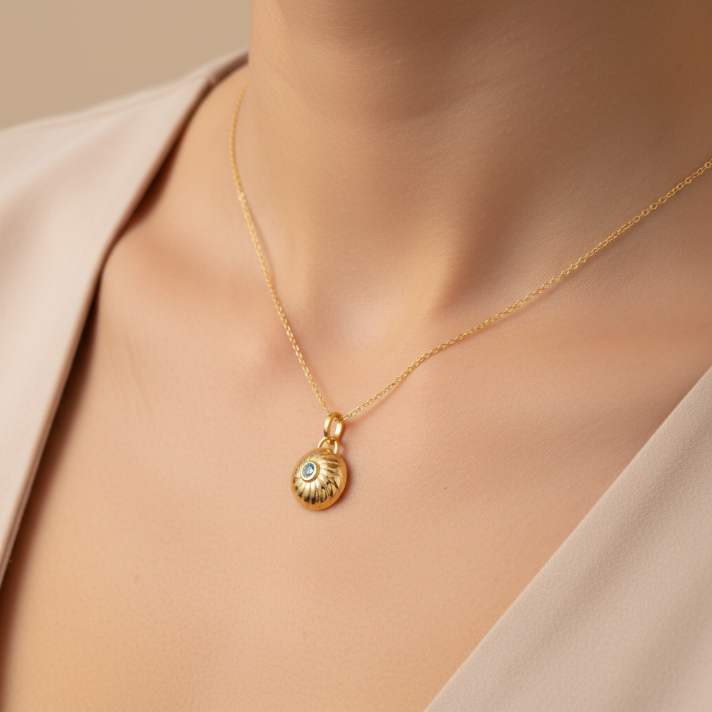 blue topaz necklace