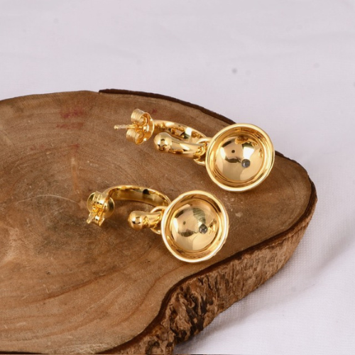 Aelia Round Hoop Earrings