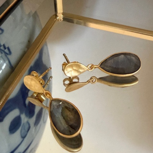 labradorite pendant earrings