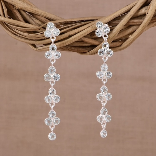 blue topaz earrings