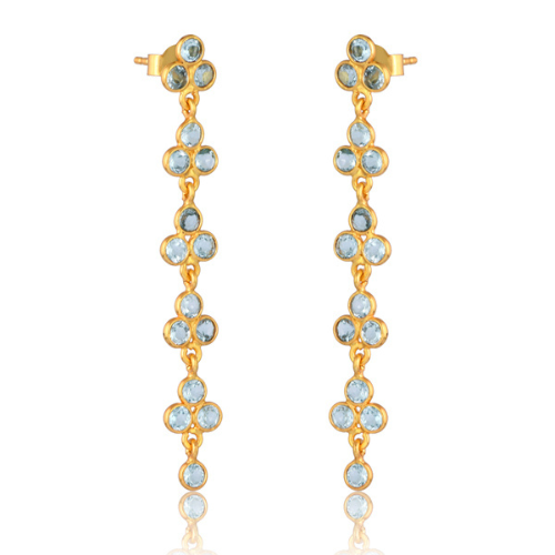 Azure river earrings