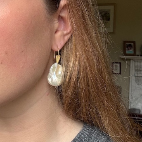 baroque pearl earrings