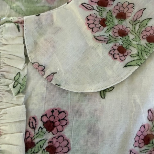 Ladies blouse with frills