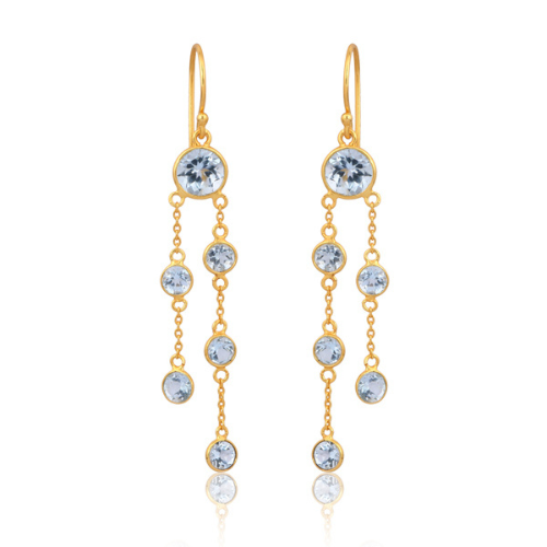 blue topaz earrings