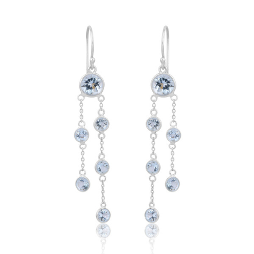 silver topaz earrings