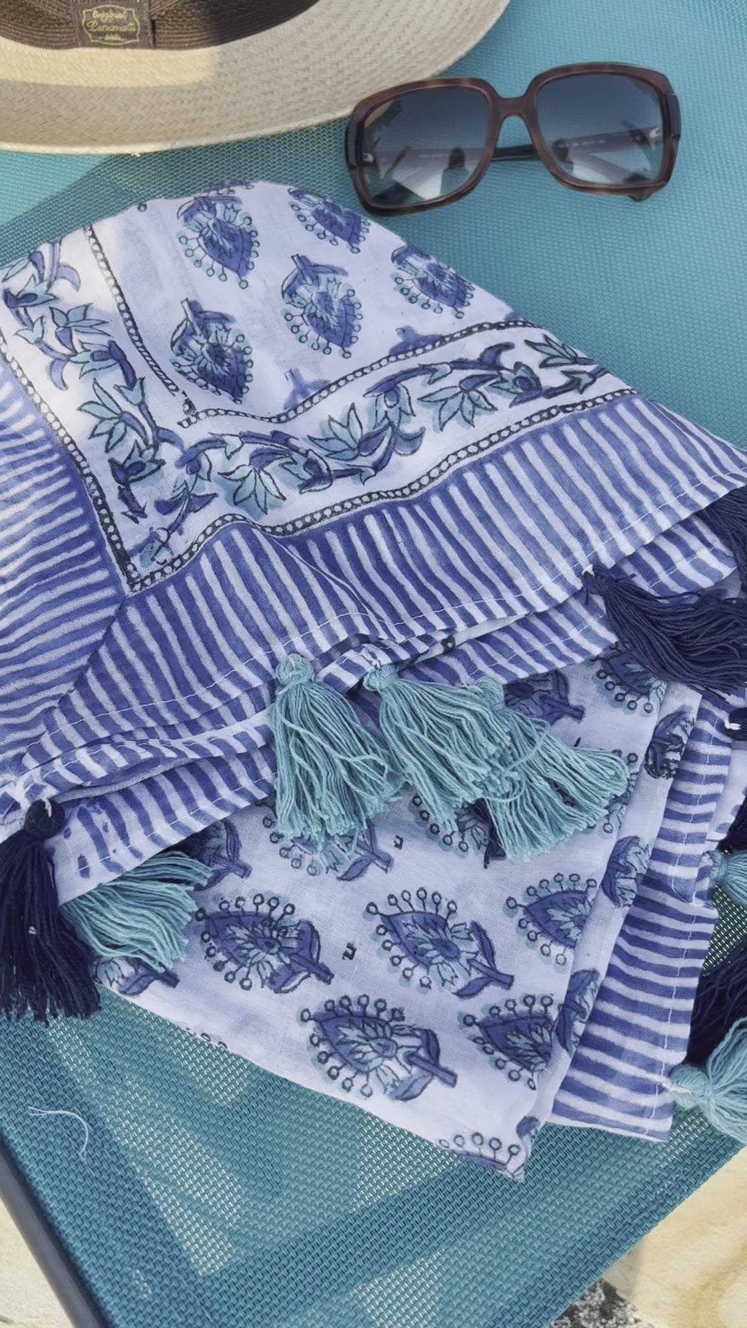 Cotton Scarf/Sarong with Tasselso