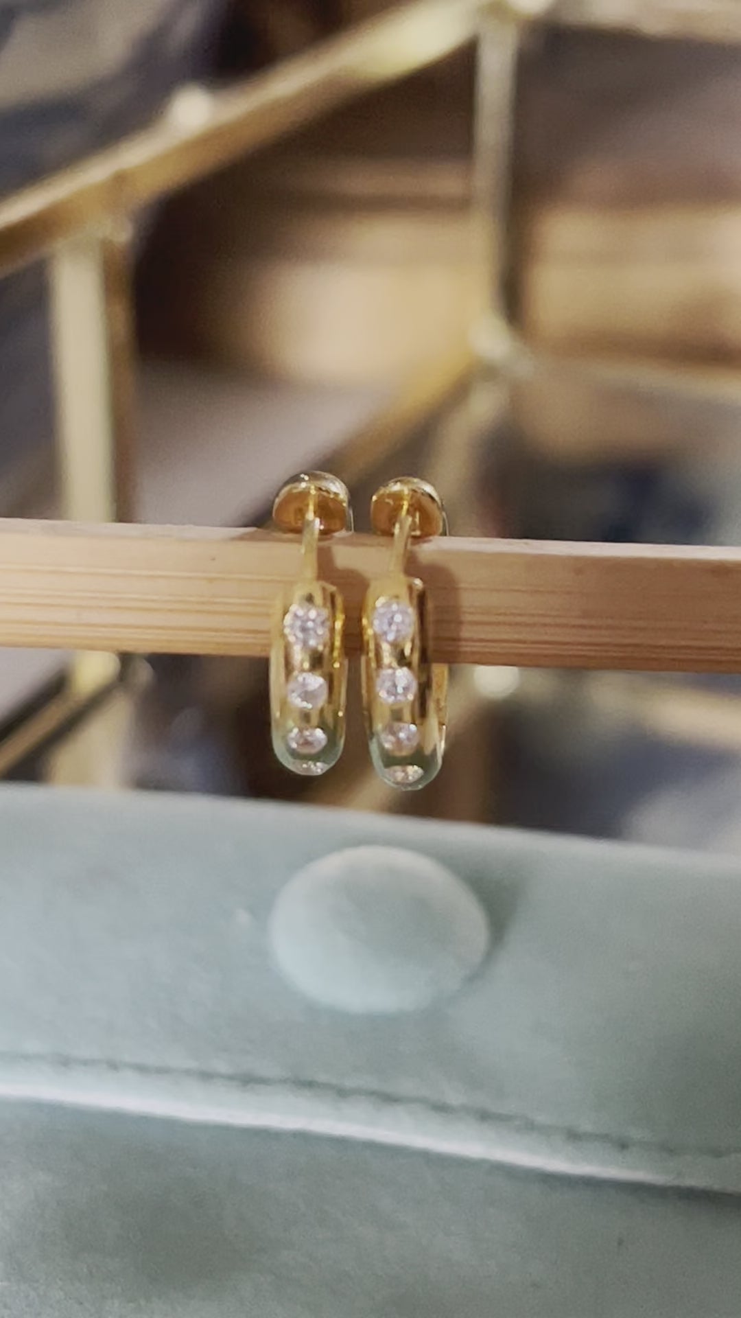 Eternity Hoops (gold plated) - 2 colours