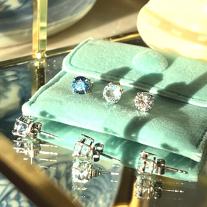 Eternity Studs (sterling silver) - 3 colours