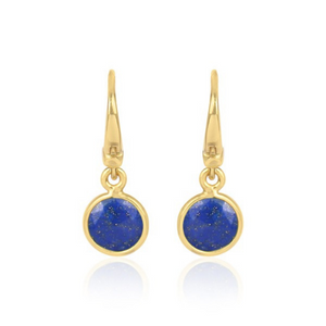 Azure pendant earrings - Lapis Lazuli or Moonstone
