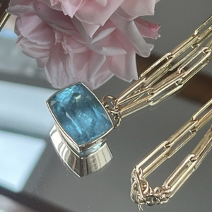 Aquamarine Pendant Necklace - by Commission Only