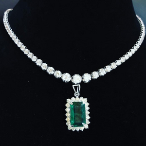 Diamond and Emerald Necklace - by Commission Only