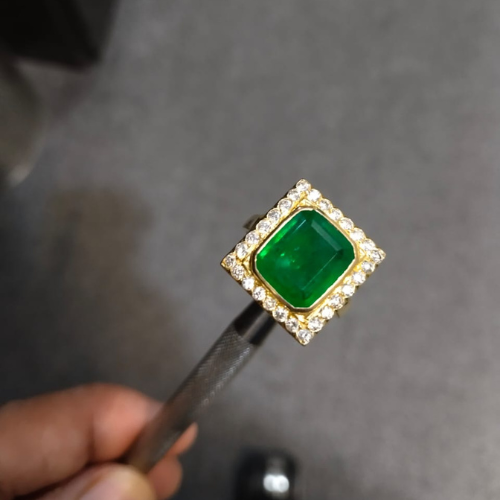 Emerald and Diamond Ring - by Commission Only