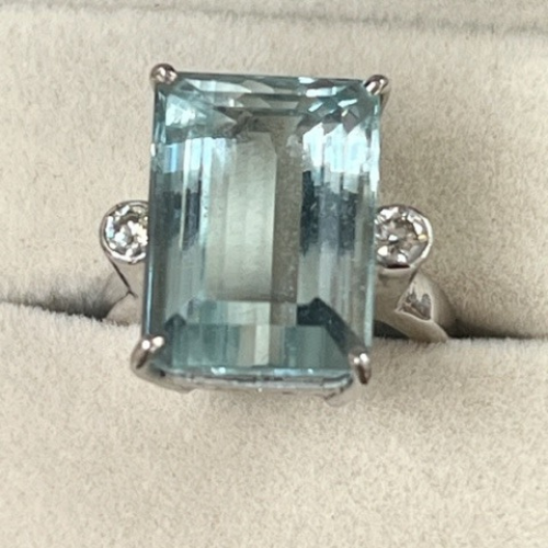 Aquamarine and Diamond Ring - by Commission Only