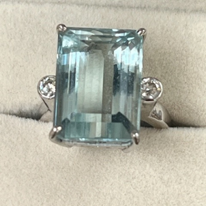 Aquamarine and Diamond Ring - by Commission Only
