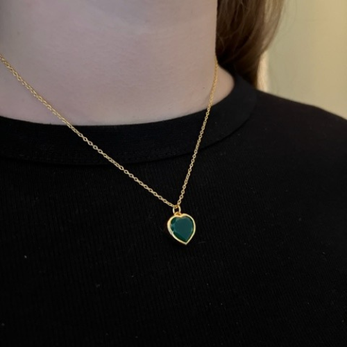 Eternity Heart pendant necklace - 3 colours
