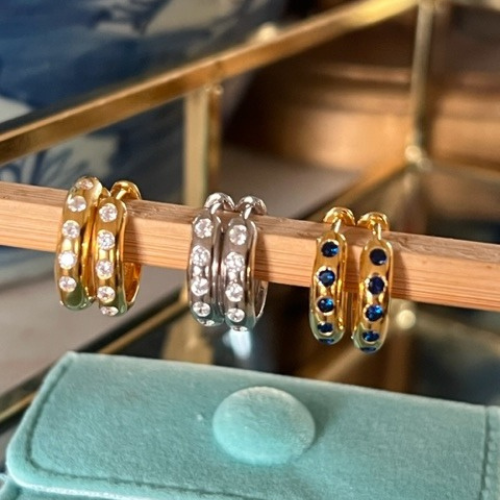 Eternity Hoops (gold plated)