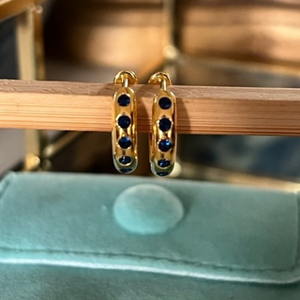 Eternity Hoops (gold plated) - 2 colours