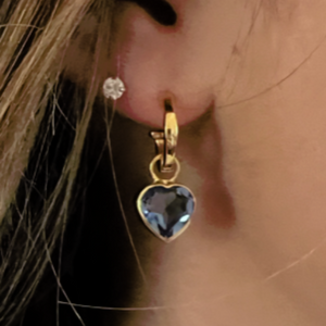 Eternity Heart Hoops - 3 colours