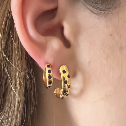 Eternity Hoops (gold plated) - 2 colours