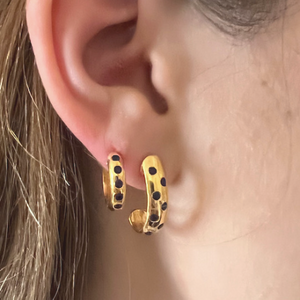 Eternity Hoops (gold plated) - 2 colours