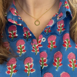 Eternity circle pendant necklace