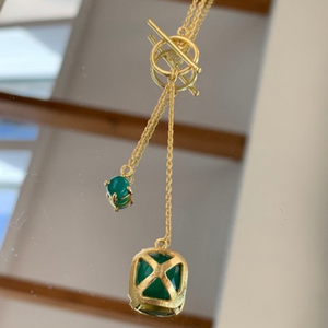 Cross and Ball Pendant Necklace
