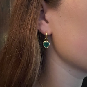 Eternity Heart Hoops - 3 colours