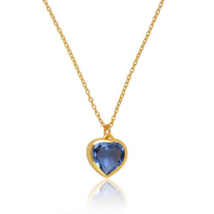 Eternity Heart pendant necklace - 3 colours