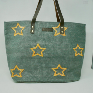 Handwoven Star Tote Bags