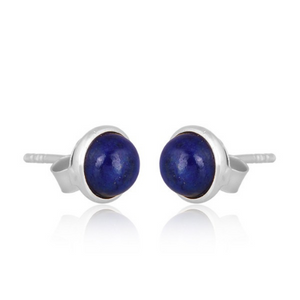Azure medium silver studs