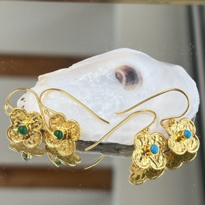 Sahara Pendant Earrings - 2 colours (Gold Plated)
