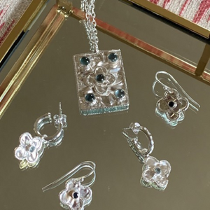 Sahara Pendant Earrings (Sterling Silver)