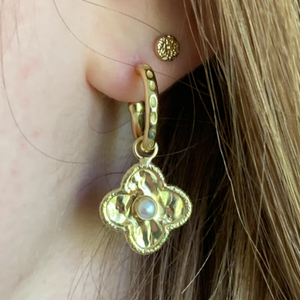 Sahara Hoop Pendant Earrings - 2 colours (Gold Plated)