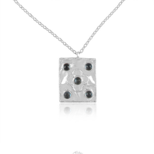 topaz sahara sterling silver necklace