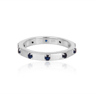 Stacking Rings - Turquoise or Sapphire colours