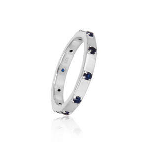 Stacking Rings - Turquoise or Sapphire colours