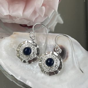 Porto sterling silver pendant earrings - 2 colours