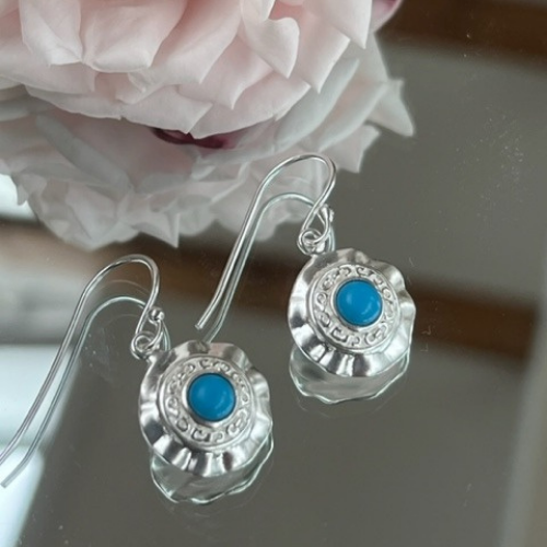 Sterling silver and turquoise earrings